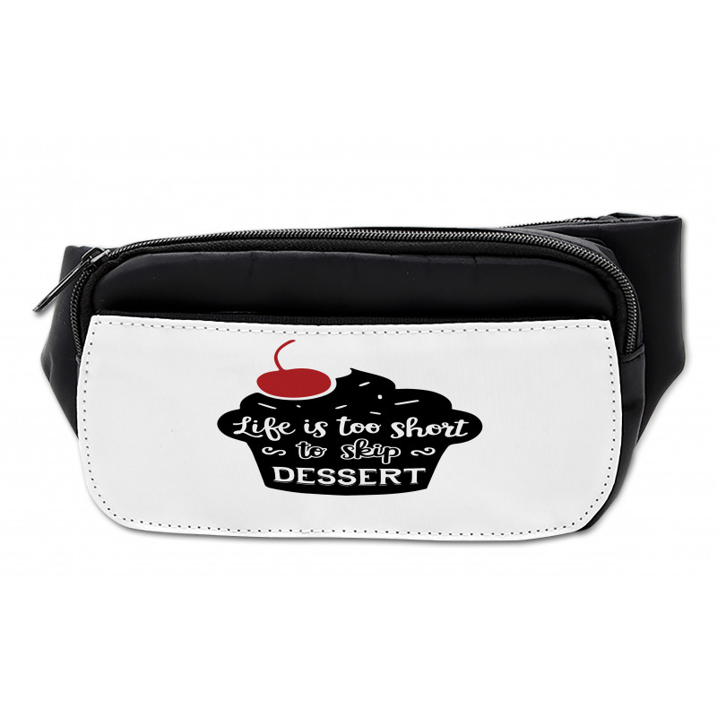 Pastry Silhouette Words Bumbag