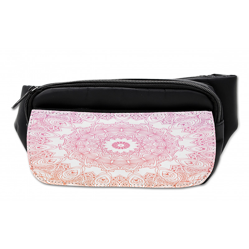 Outline Style Flowers Bumbag