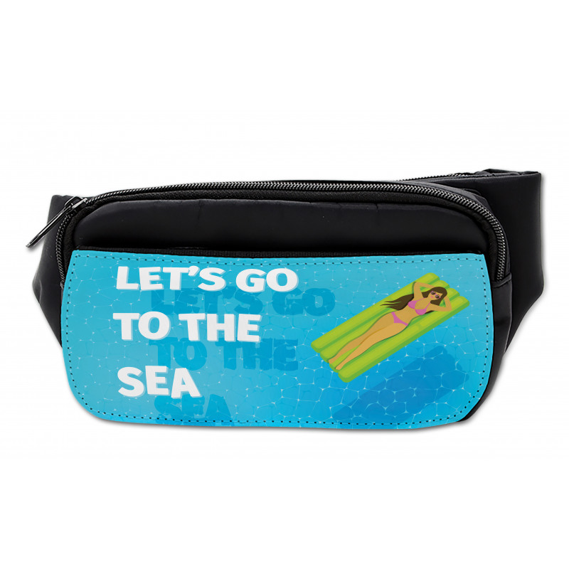 Lets Go to the Sea Message Bumbag