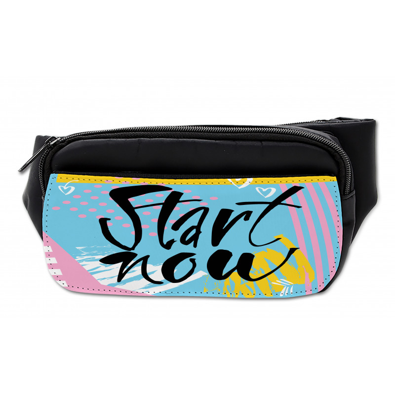 Start Now Words Modern Bumbag