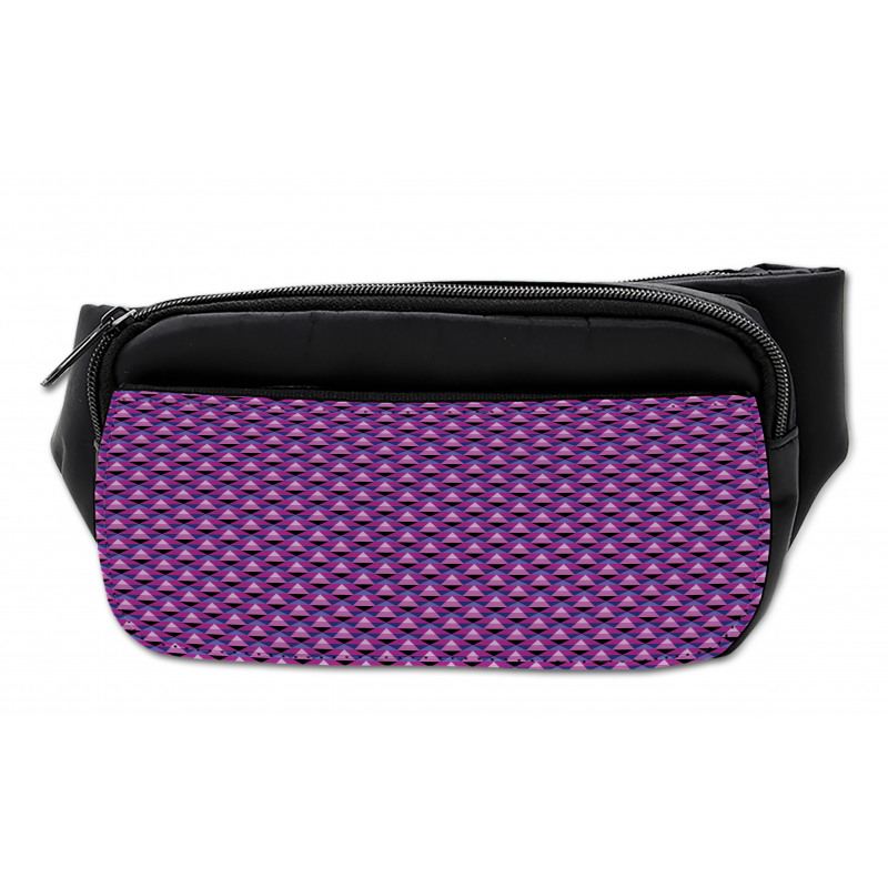 Triangles in Purple Shades Bumbag