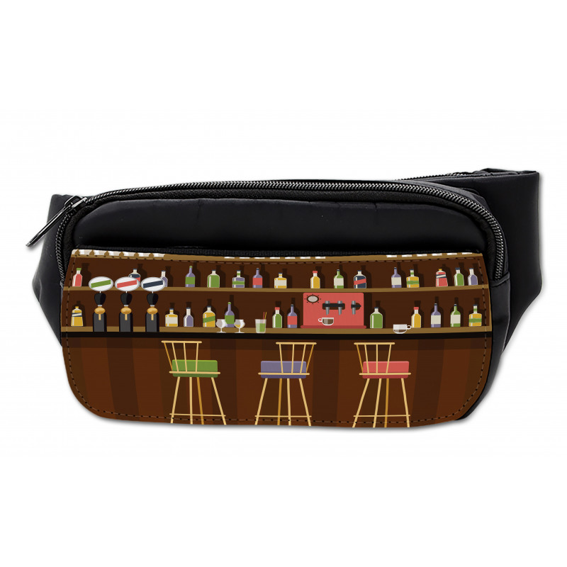 Nightclub Pub Alcohol Bottles Bumbag