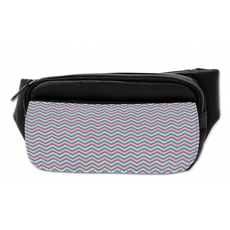 Pastel Sharp Zigzags Bumbag