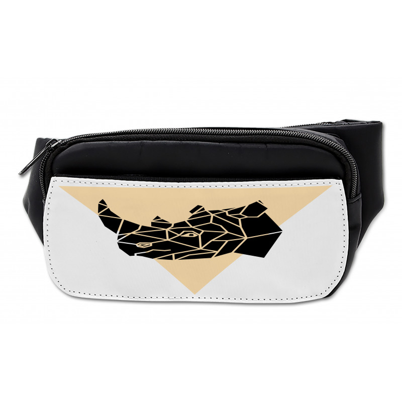 Angular Animal Design Graphic Bumbag