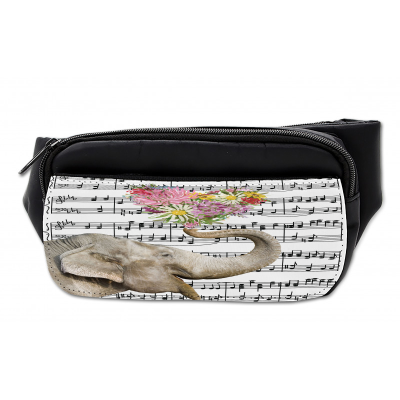 Floral Trunk Music Notes Bumbag