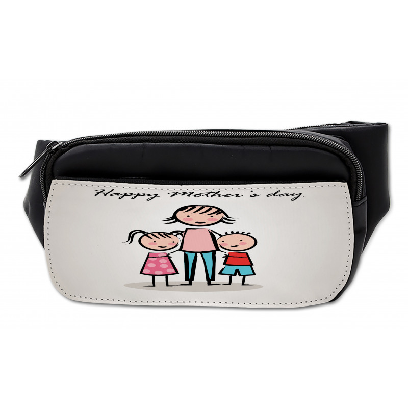 Cartoon Son and Daughter Bumbag