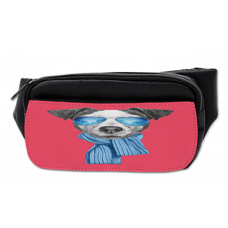 Hipster Dog Glasses Bumbag