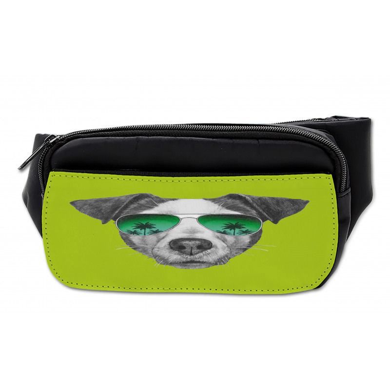 Dog with Glasses Tree Bumbag