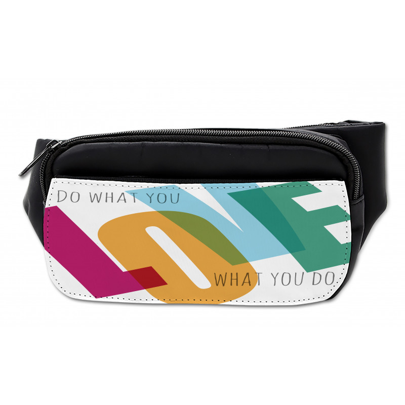 Vintage Colorful Letter Art Bumbag