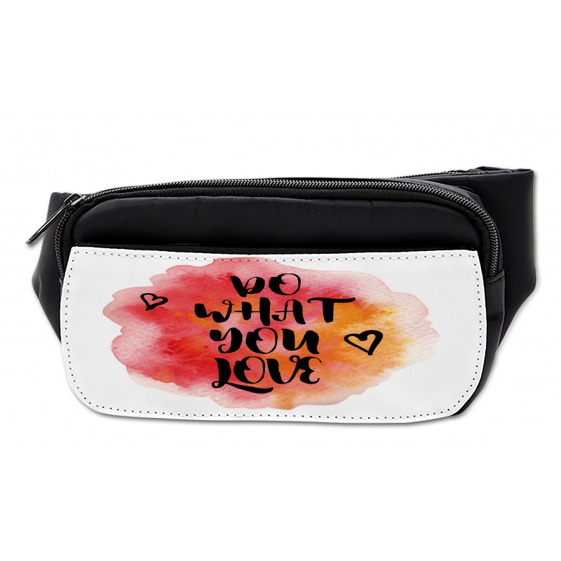 Hearts with Grunge Message Bumbag