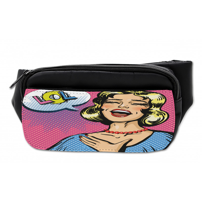 Laughing Woman with Closed Eyes Bumbag