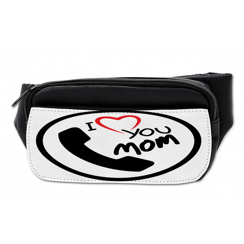 I Love You Mom Message Bumbag