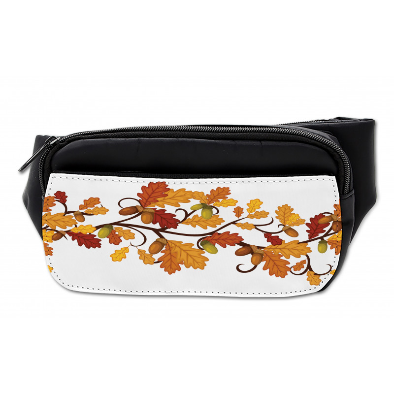 Autumn Oak Leaves and Acorns Bumbag