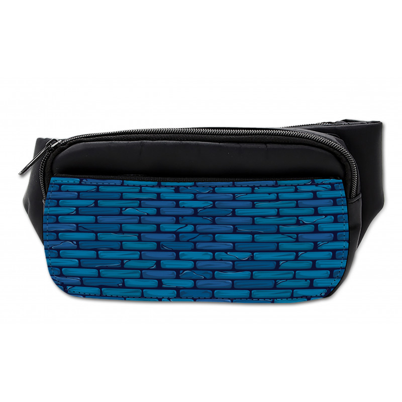 Blue Colored Stone Wall Bumbag