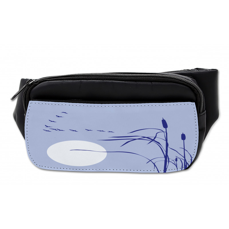 Abstract Team of Geese Moon Bumbag