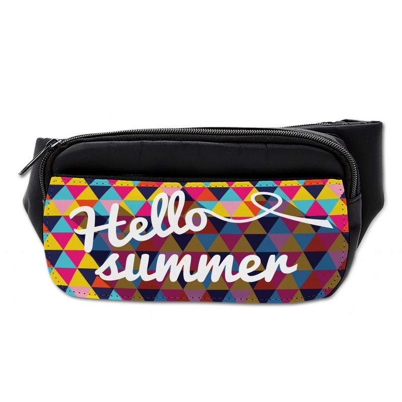 Retro Triangles Hello Summer Bumbag