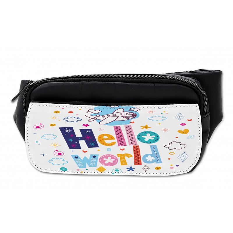 Childish Hello World Phrase Bumbag