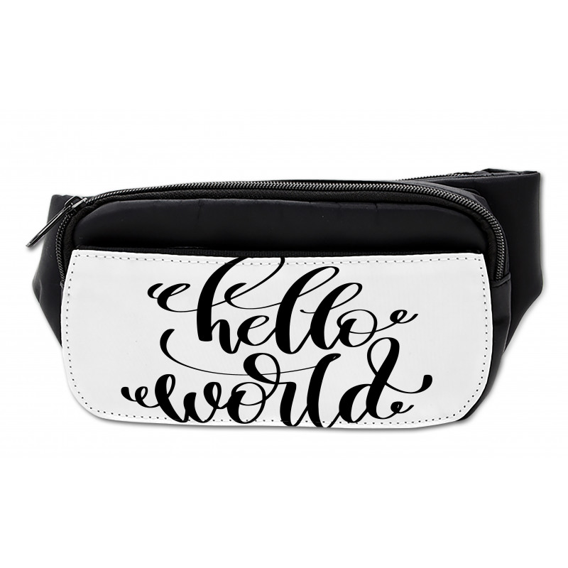 Hand Written Hello World Art Bumbag