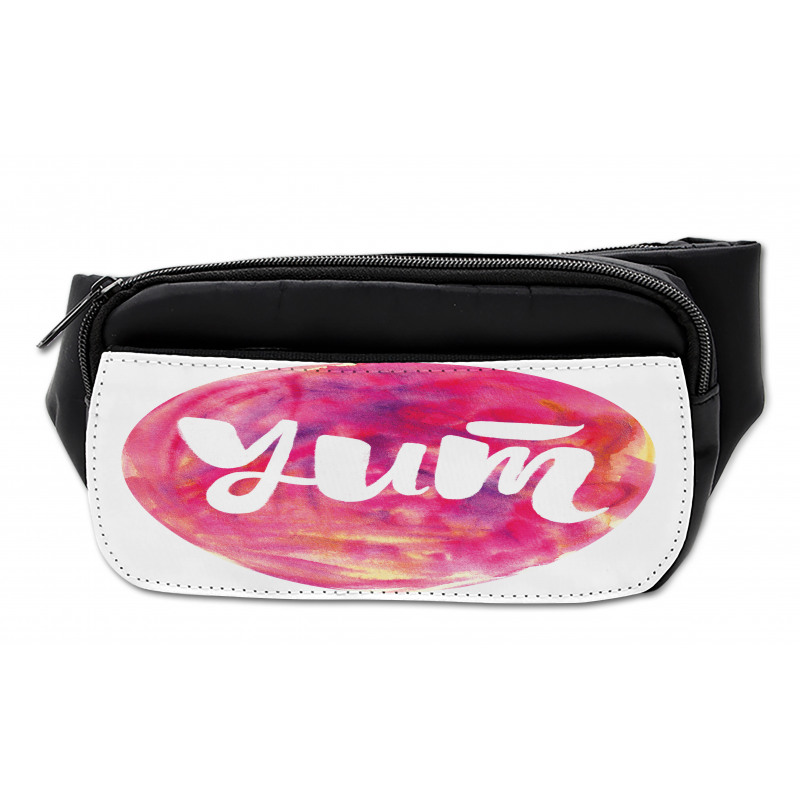 Wording on Watercolor Round Bumbag