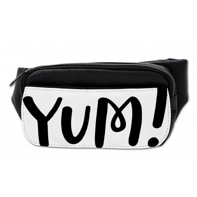 Simplistic Text in Monochrome Bumbag