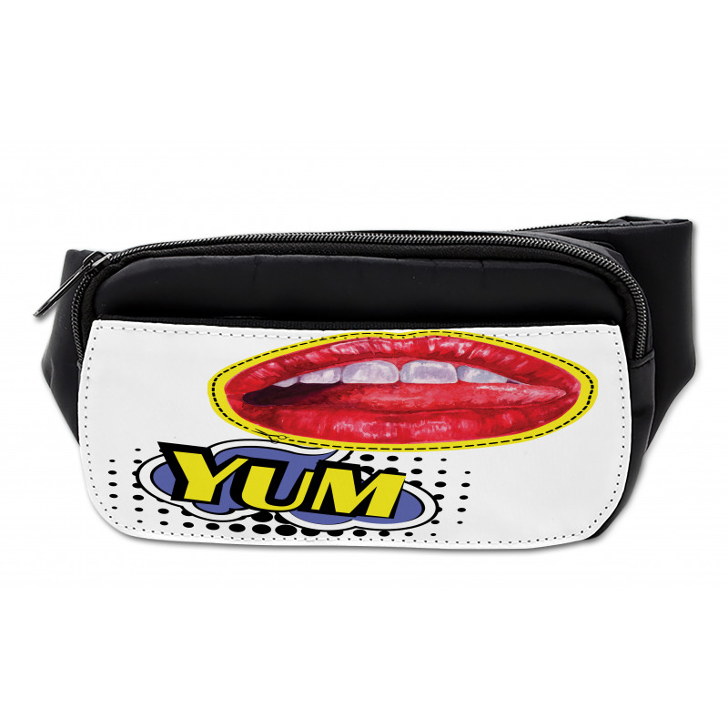 Woman Lips Wording Pop Artwork Bumbag