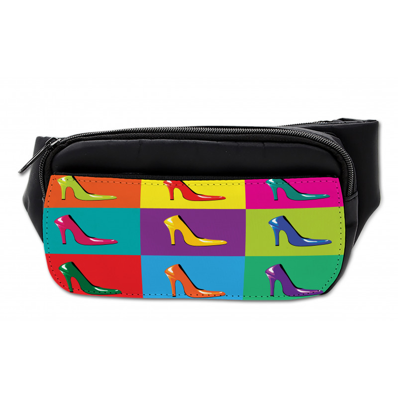 Colorful Shoes Pop Art Bumbag