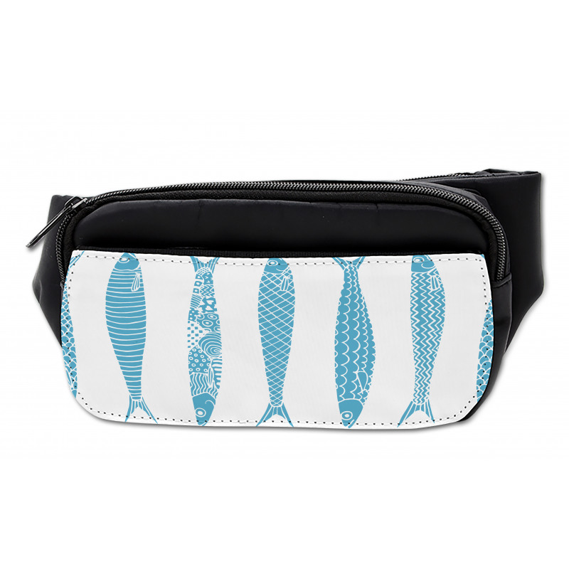 Sardine Fish Doodle Oceanic Bumbag