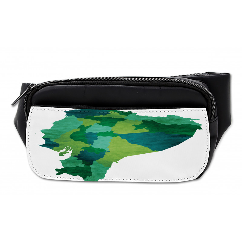 Green Tones Political Map Bumbag