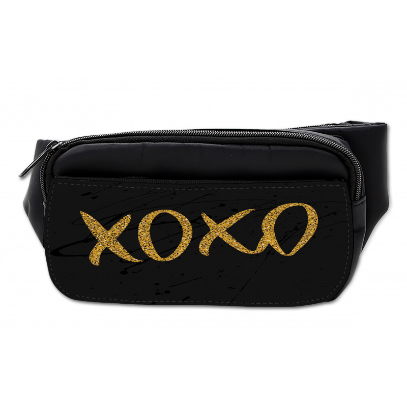 Romance Love Kisses Dark Print Bumbag