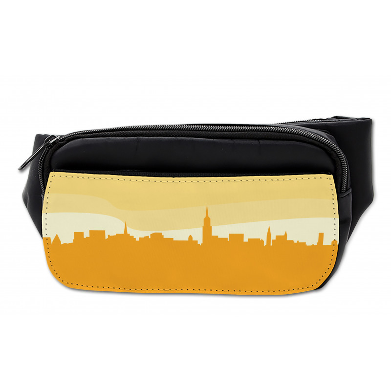 Panoramic Silhouette Cityscape Bumbag