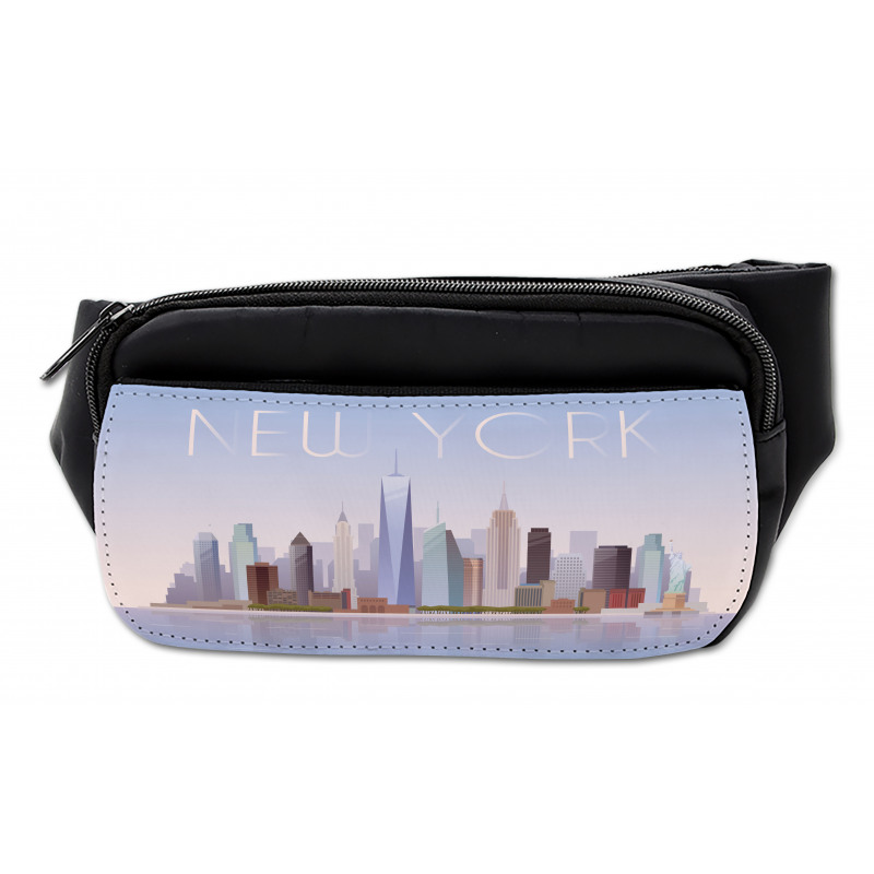 Pastel Tones Big Apple Skyline Bumbag