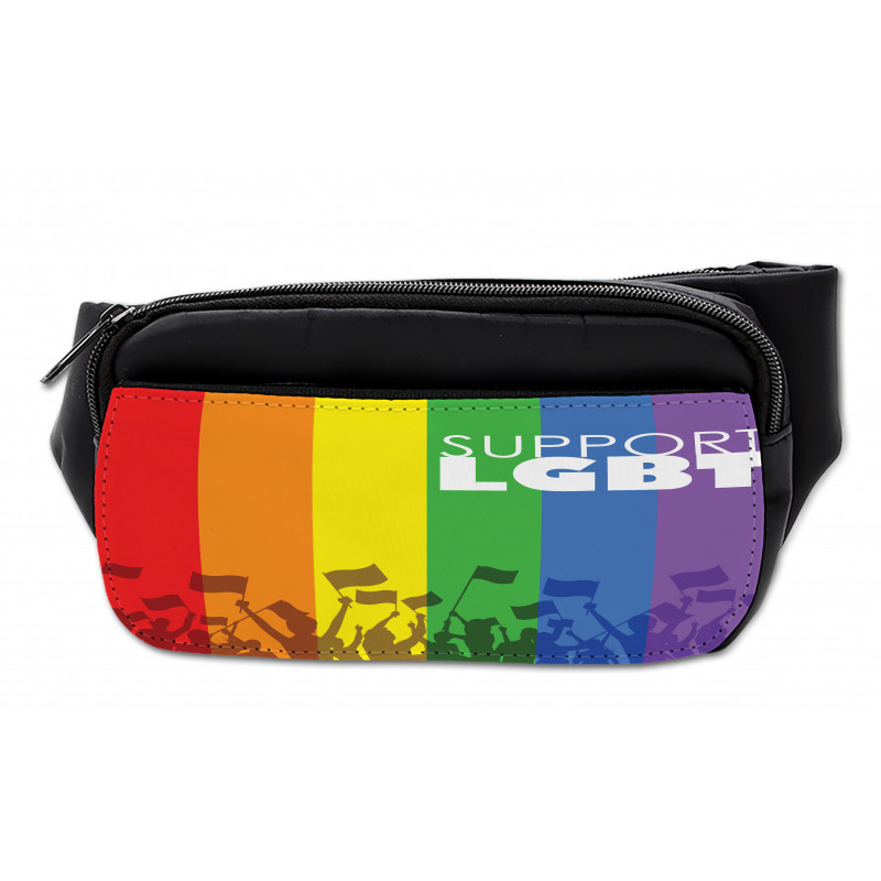 Support LGBT Celebration Flag Bumbag