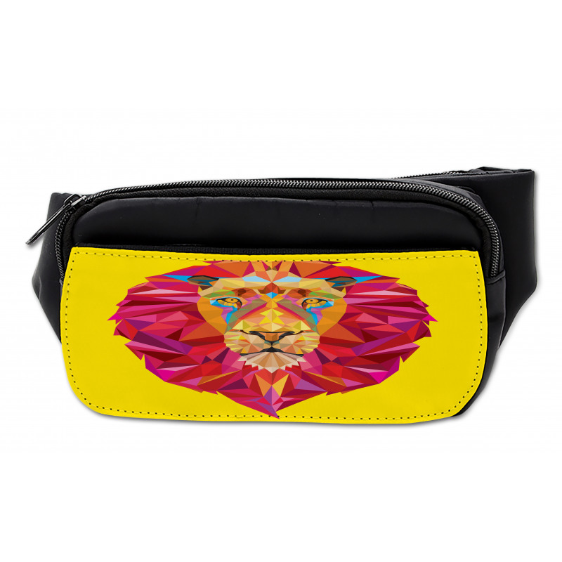 Geometric Lion Face Bumbag