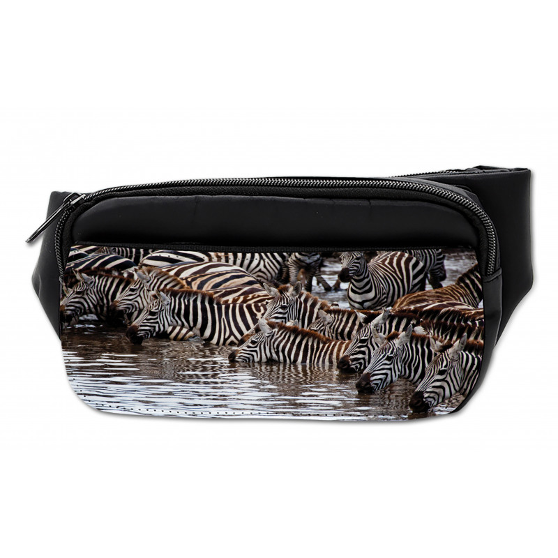 Zebra Wildebeest Herd Bumbag