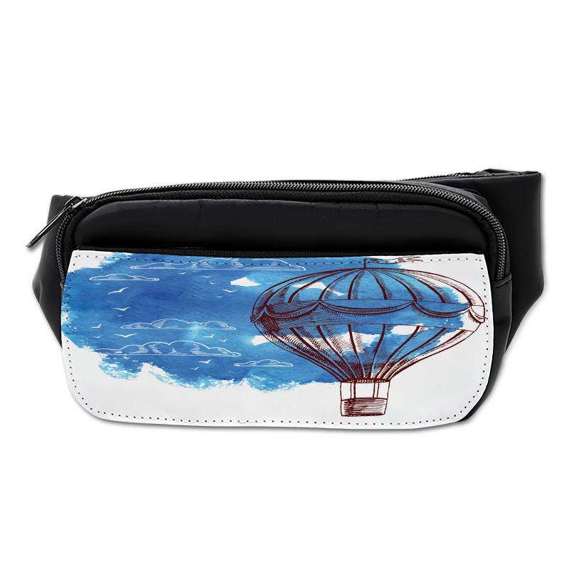 Bon Voyage Sky Cloud Balloon Bumbag