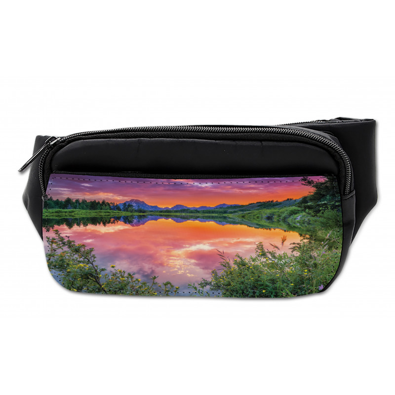 Sunset Reflection River Bumbag