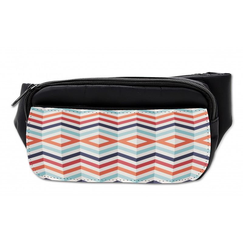 Zigzag Lines Stripes Bumbag