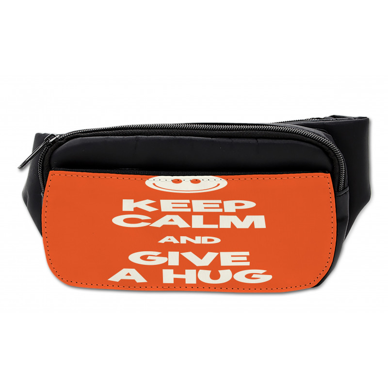 Keep Calm and Give a Hug Smile Bumbag