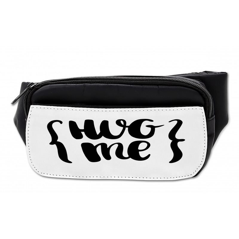 Brush Calligraphy of Hug Me Bumbag