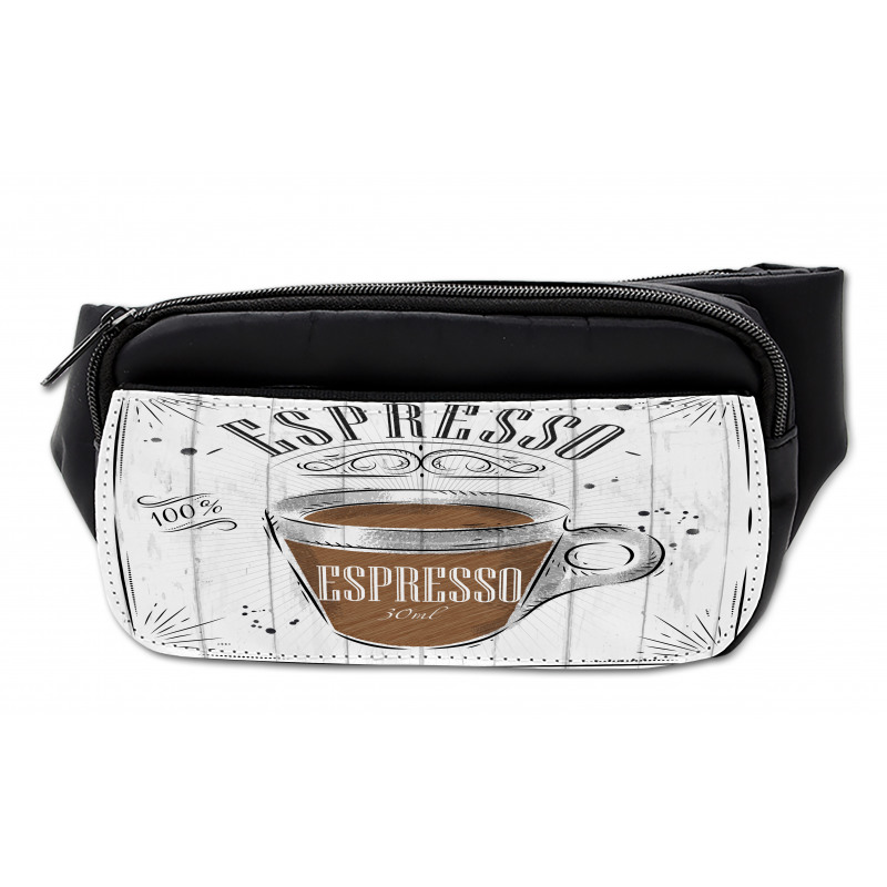 Caffeine Theme with Motifs Bumbag