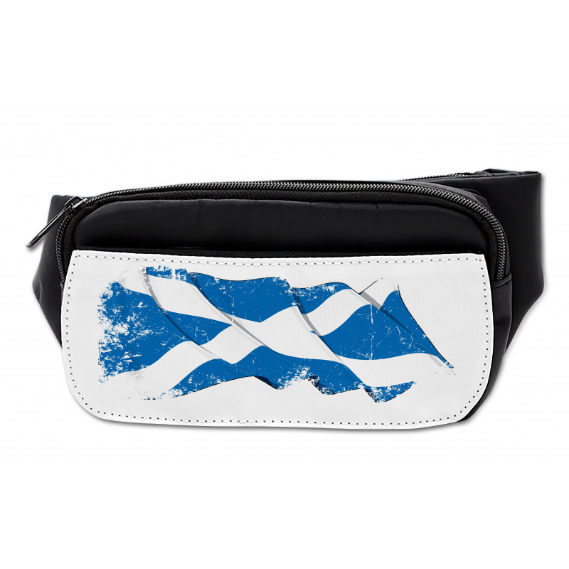 Waving Scotch Flag Emblem Bumbag