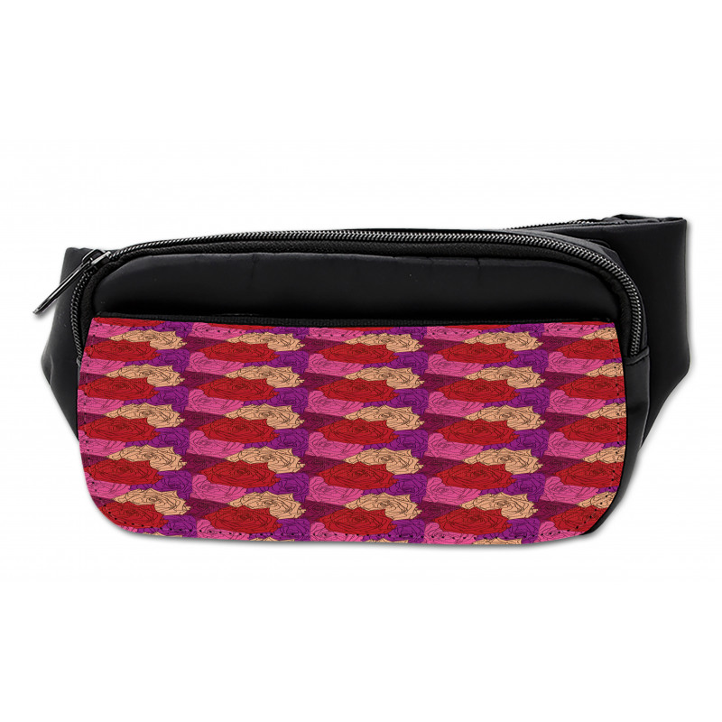 Dotted Colorful Floral Image Bumbag