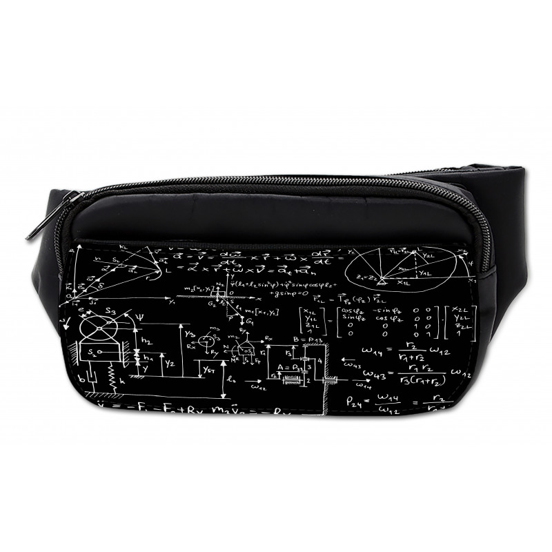 Mechanical Formula Sketched Bumbag