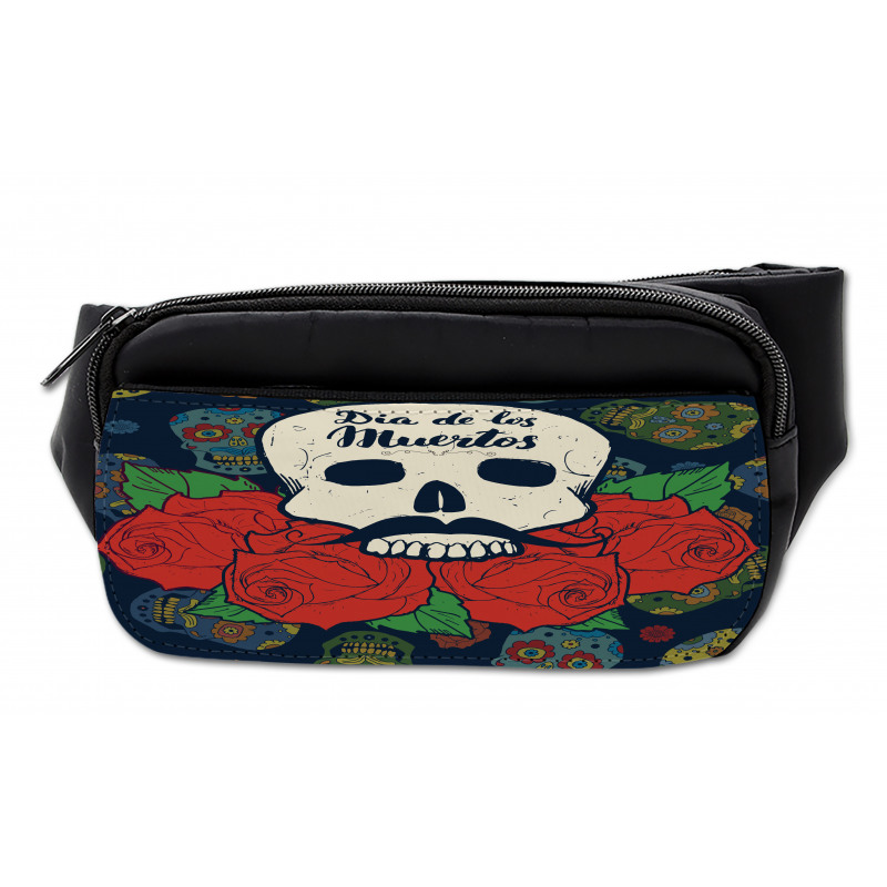 Skull with Roses Bumbag