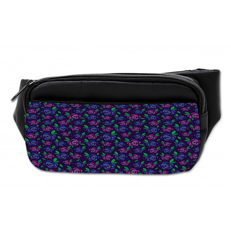 Roses Graphics on Dark Bumbag