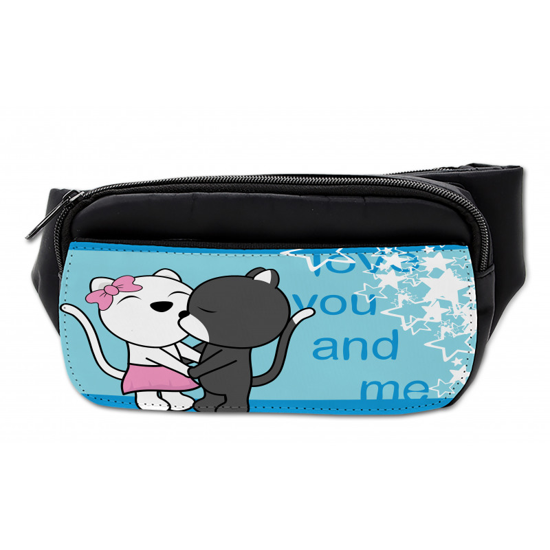 Love You and Me with Cats Bumbag