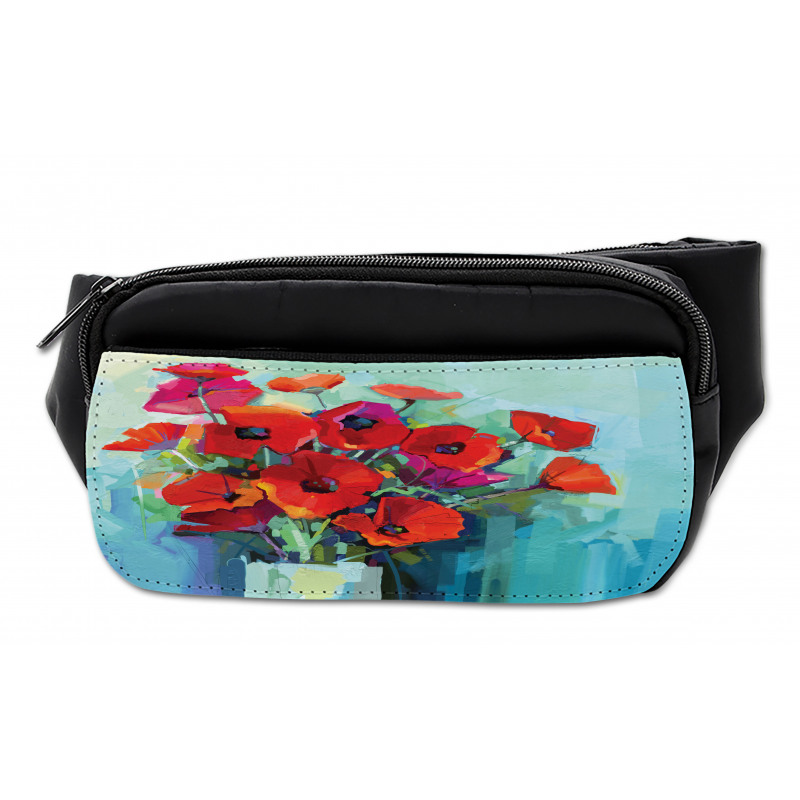 Poppy Flowers in Vase Bumbag