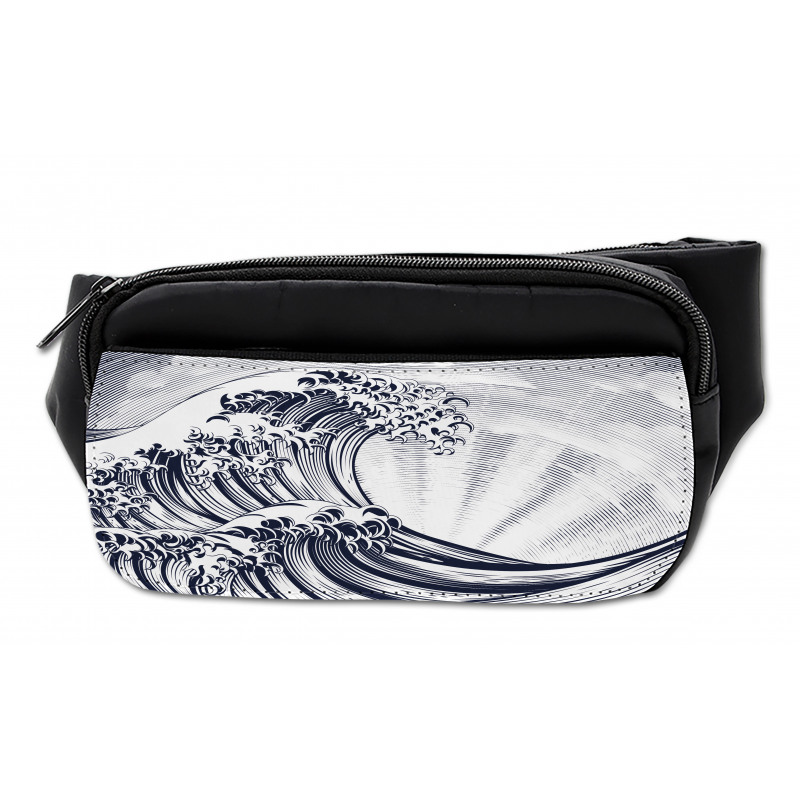 Oriental Japanese Waves Bumbag