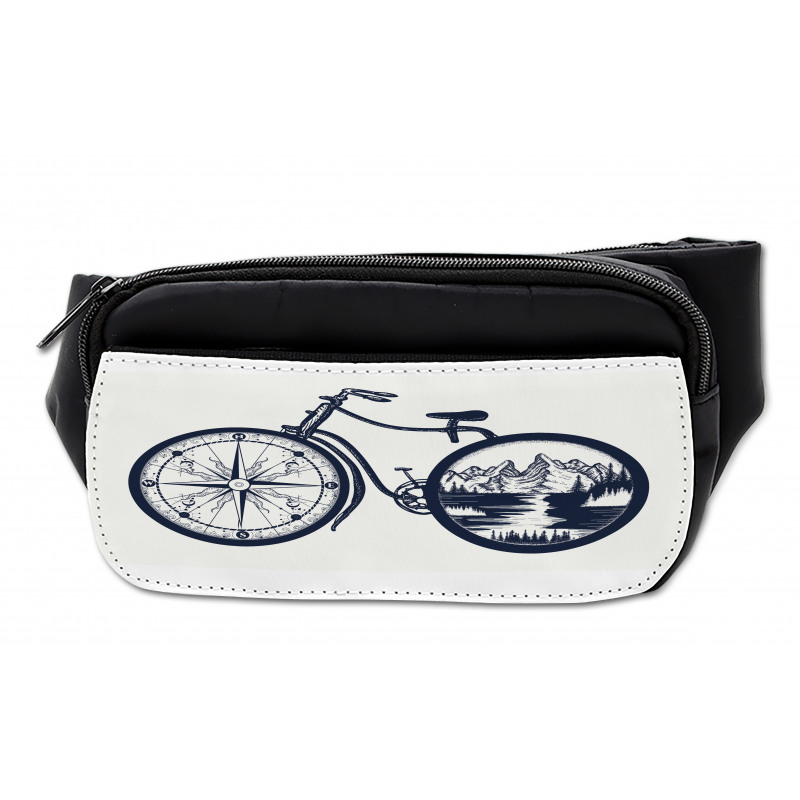 Compass and Landscape Wheels Bumbag