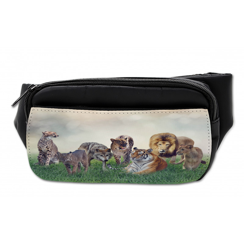 Digital Animals on Grass Bumbag